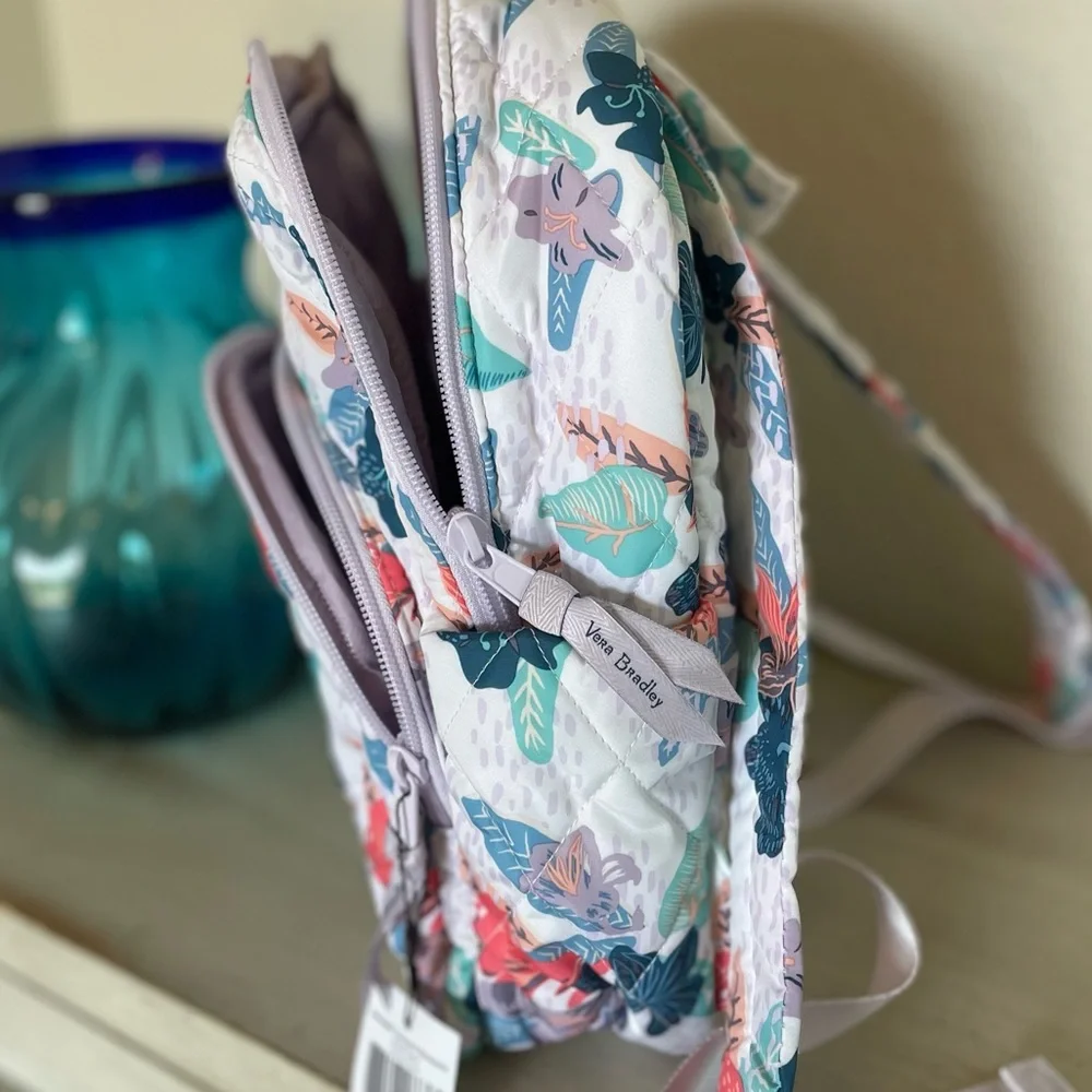VERA BRADLEY ULTRALIGHT COMPACT  BACKPACK TROPICAL FLORAL